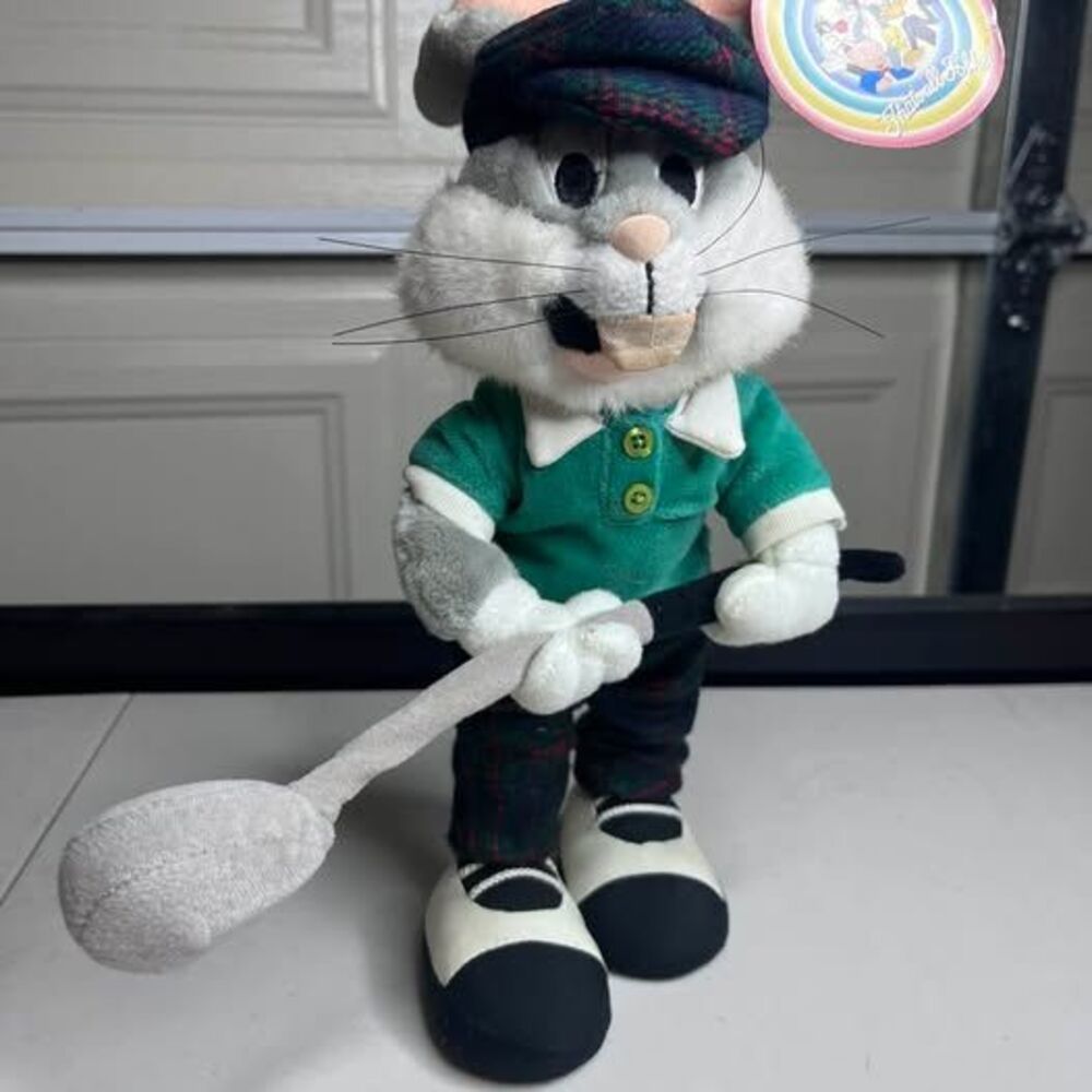 Looney Tunes Golfing Bugs Bunny Plush 17in